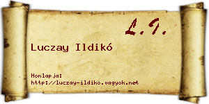 Luczay Ildikó névjegykártya