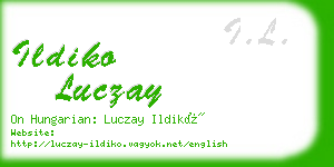 ildiko luczay business card